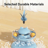 360° Rotating Interactive Cat Toy & Food Dispenser – Indoor Slow-Feed Puzzle Feeder for Weight Management