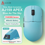 Ajazz AJ159 Apex Pro Wireless Gaming Mouse – Lightweight Gamer Mouse with RGB Magnetic Charging Base for PC & Laptop