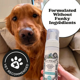 Waterless Pet Shampoo Foam – No-Rinse Deodorizing Cleanser for Dogs & Cats, Paw Cleaner, Fresh Scent, Easy Grooming & Travel