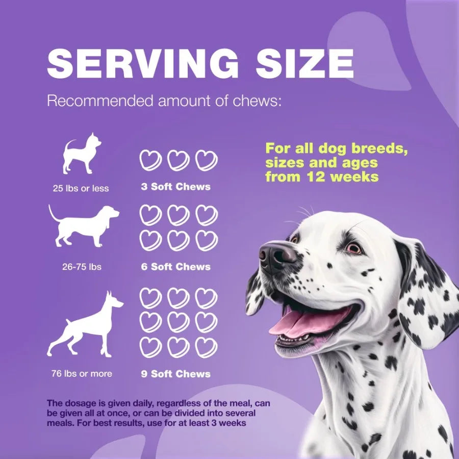 15-in-1 Dog Multivitamin Chews with MSM – Complete Hip & Joint Support, Skin & Coat Health, Itchy Skin Relief & Daily Wellness Supplement
