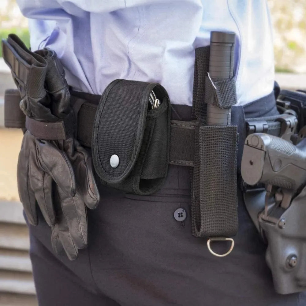 Tactical Handcuff Holder Bag – Universal Quick-Pull MOLLE Nylon Case for Police, Security & Outdoor Use