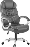 💺 High-Back Office Chair – PU Leather Executive Computer Desk Chair with Adjustable Height & Padded Swivel Seat