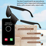SENBONO Smart Glasses – Open-Ear Bluetooth Sunglasses with Hands-Free Calling & Anti-Blue Light Protection (Unisex)
