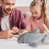 Cute Plush Shark Pencil Case – Large Capacity Stationery Storage Bag, Back-to-School Pen Pouch for Kids, School & Office Supplies