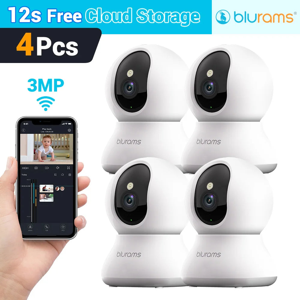 Blurams Baby Monitor Camera – 2K HD Smart Home Security Camera with Motion Detection, Two-Way Audio & Night Vision, Easy Setup