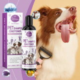 Yegbong Pet Lavender Shampoo – Gentle Cleansing for Cats & Dogs, Fluffy, Smooth & Fragrant Coat Care