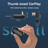 Reeiionew 2-in-1 Wireless Adapter – 360° CarPlay & Android Auto Mini Box with USB Plug & Play WiFi Fast Connectivity