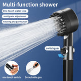 3-Speed Adjustable Shower Head – High-Pressure, Water-Saving Spray Modes