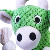 Double-Headed Plush Squeaky Dog Toy – Cow & Horse Chew Toy for Small, Medium & Large Dogs