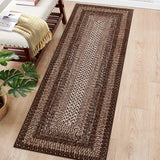 Washable Modern Braided Area Rug – Large Non-Slip Carpet for Living Room & Bedroom Floor Décor