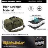 40L/60L/80L waterproof travel duffel bag – large-capacity men’s luggage tote, weekend & gym bag for sports, camping & trips