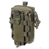 Tactical MOLLE EDC Belt Pouch – Outdoor Waist Organizer Bag | Phone & Water Bottle Carrier with Shoulder Strap