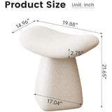 🪑 Saddle Makeup Stool – Modern Upholstered Ottoman Footrest & Shoe Bench with Ergonomic Design for Dressing Table & Entryway