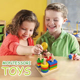Shape Sorter Educational Toy – Color & Shape Recognition Blocks, Early Learning Montessori Playset for Kids Ages 3–6