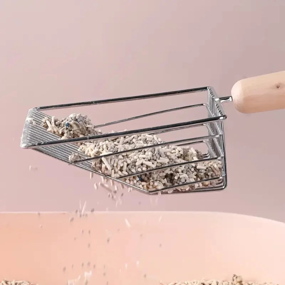 Heavy Duty Metal Cat Litter Scoop – Durable & Sturdy Shovel for Easy Litter Box Cleaning, Efficient & Comfortable Pet Tool