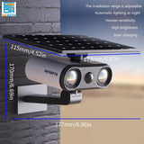 Multifunctional Solar Lamp – IP65 Waterproof Outdoor Light with PIR Motion Sensor & High-Efficiency Polycrystalline Solar Panels for Yard & Garage