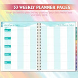 Teacher Lesson Planner 2025–2026 – Weekly & Monthly Academic Planner with Colorful Tabs (July 2025–June 2026) 📚