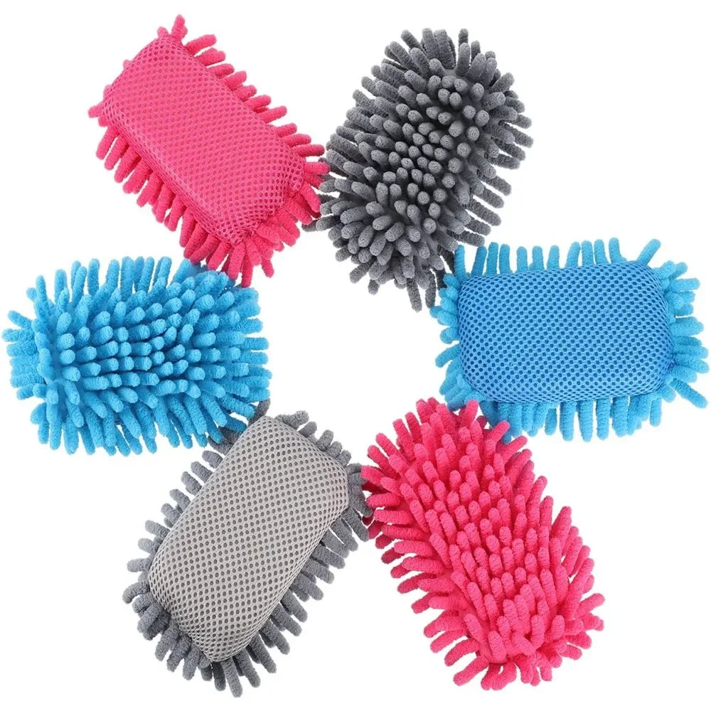 Reusable Microfiber Whiteboard Erasers – 6-Piece Washable Cleaning Set for Markers & Chalk