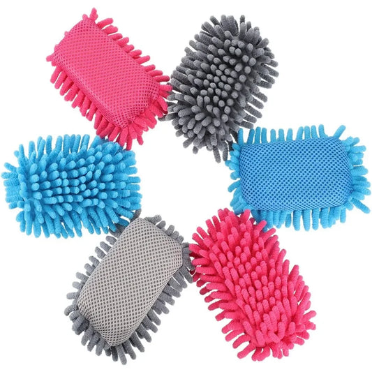 Reusable Microfiber Whiteboard Erasers – 6-Piece Washable Cleaning Set for Markers & Chalk