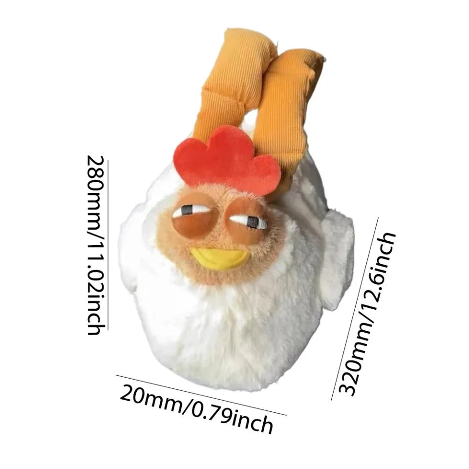 Funny Chick Plush Bag – Hen-Shape Tote & Shoulder Bag for Women