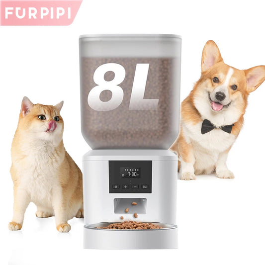 270oz Automatic Dog Feeder – Key Control Timed Food Dispenser for Dogs & Cats, Large Capacity 🐶🐱✨