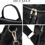 Women’s PU Leather Convertible Backpack Purse – Fashion Casual Shoulder Bag | Large-Capacity Stylish Daypack for Daily Use