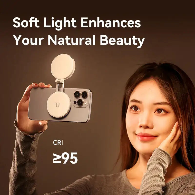 Ulanzi LM19 MagSafe LED Ring Light – Ultra-Portable Bi-Color Fill Light with CRI 95+ for Vlogging & Photography