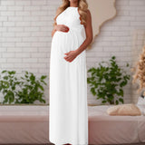 Women’s Maternity Sweater Dress – Mesh Lace Knit Long Sleeve Breastfeeding Clothes, Elegant Pregnancy Outfit