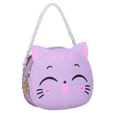 Kawaii Girls Cartoon Cat Satchel – Mini Shoulder Bag & Coin Purse for Kids | Cute Daily Fashion Bag