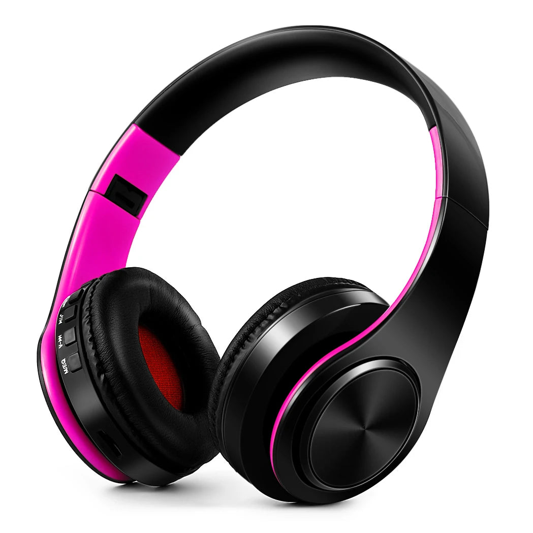 “2025 Upgraded Wireless Bluetooth Headphones – Over-Ear Stereo Headset with Mic for Music, Sports, Smartphone, TV & PC”