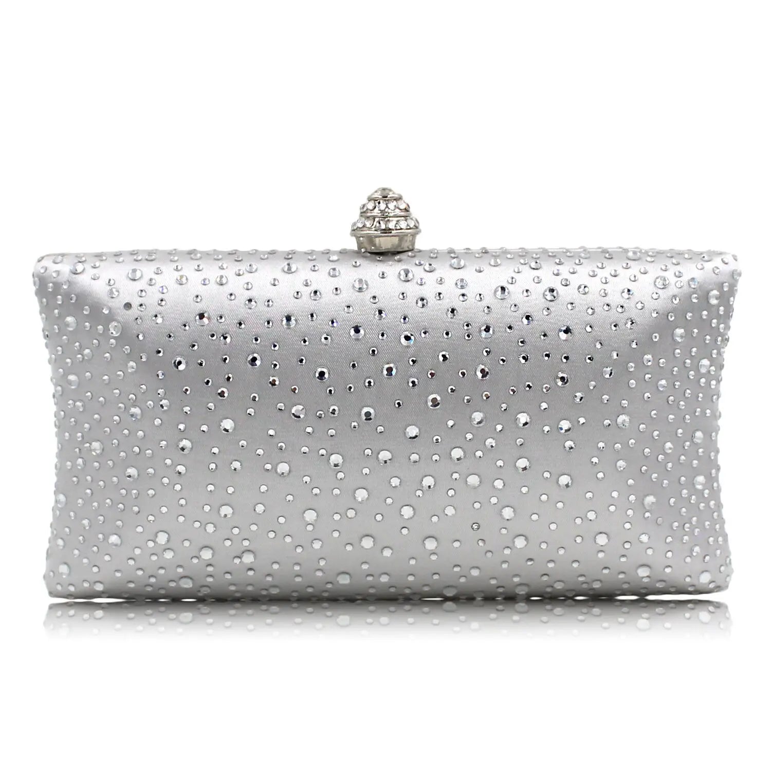 Women’s Fashion Rhinestone Clutch – Shiny PU Leather Handbag & Crossbody Shoulder Bag for Weddings & Parties