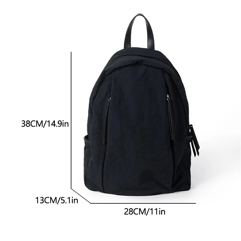 Large Capacity Women’s Backpack – Lightweight & Stylish College Bag Fits A4 Paper, Travel & Daily Use 🎒✨