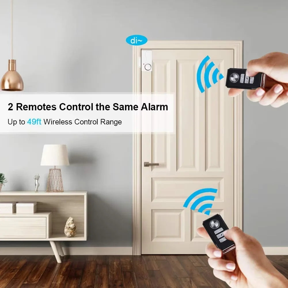 Elecpow Wireless Door & Window Burglar Alarm Kit – Anti-Theft Sensor System with Remote Control for Home Security