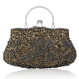 Women Beaded & Embroidered Evening Clutch Bag for Weddings & Parties – Elegant Mini Tote