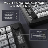 Attack Shark M75 Wireless Gaming Keyboard – Membrane with Knob, OLED Display & Gradient PBT Keycaps