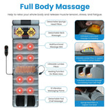 Full-Body Electric Massage Mat with Heat & Vibration – Foldable Cushion for Back, Neck, Feet & Lumbar Support