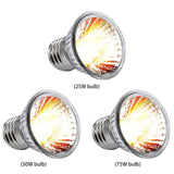 UVA + UVB Pet Reptile Heating Lamp – 25W/50W/75W Heat Light Bulb for Turtles, Lizards & Amphibians, Full Spectrum Sunlamp for Terrariums