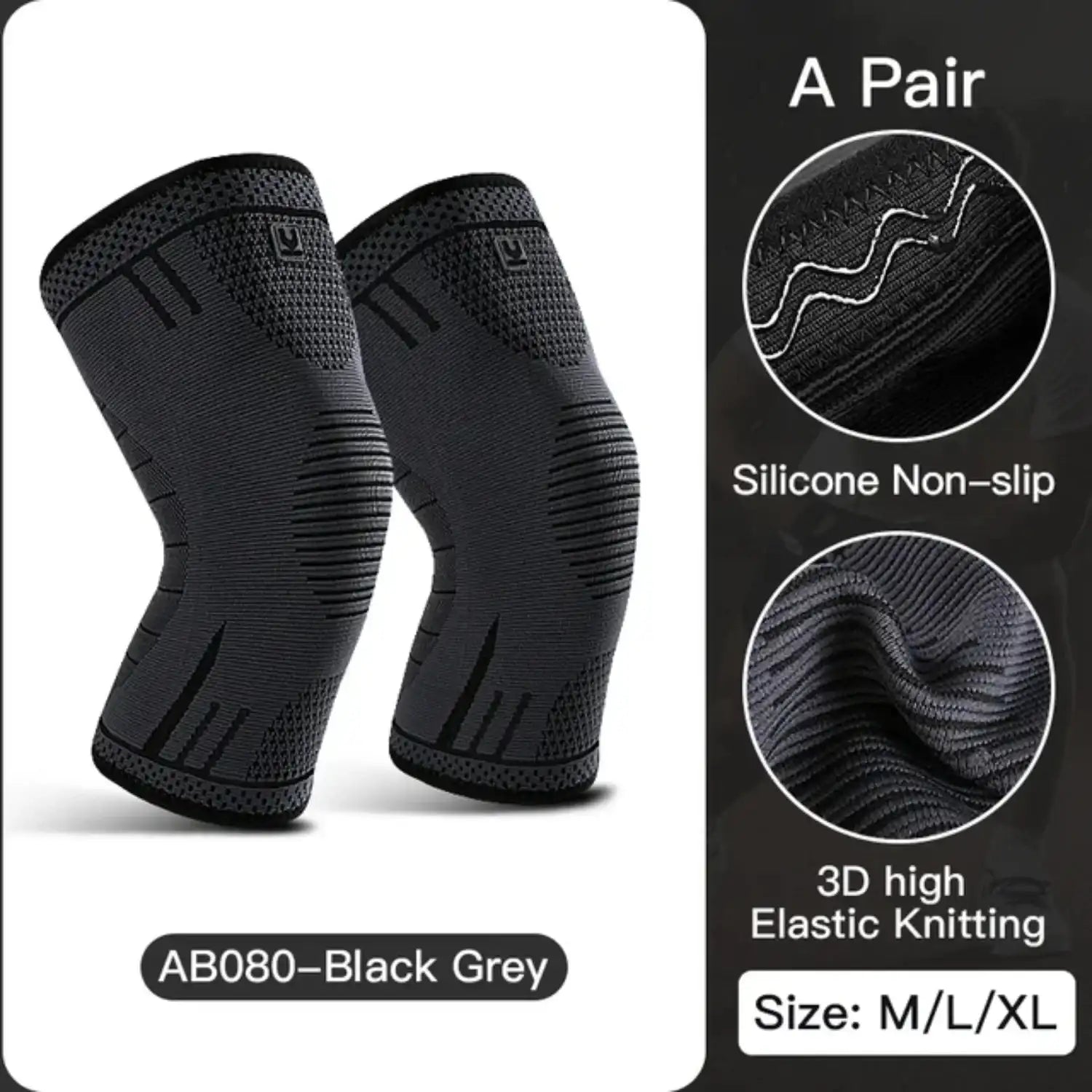 Compression Knee Sleeve for Sports – Support Brace for Running & Gym