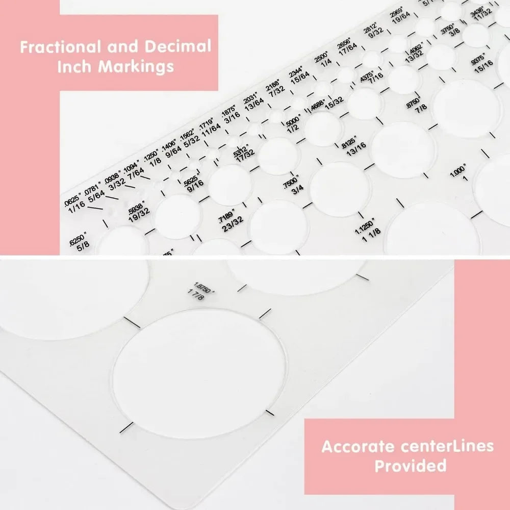 Drafting Building Templates – Large & Small Drawing Stencils for Office, School & Architectural Planning
