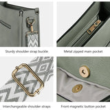 Women’s Hobo Crossbody Bag – 7-Pocket Shoulder Purse with Adjustable Guitar Strap | Modern Chic Handbag for Everyday Elegance