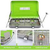 Flame King 2‑Burner Portable Propane Camping Stove – 20 000 BTU Dual Burner Outdoor Cooking Station