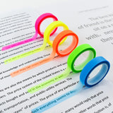 5-Roll Transparent Fluorescent Index Tabs & Flags – Sticky Note Markers for School & Office