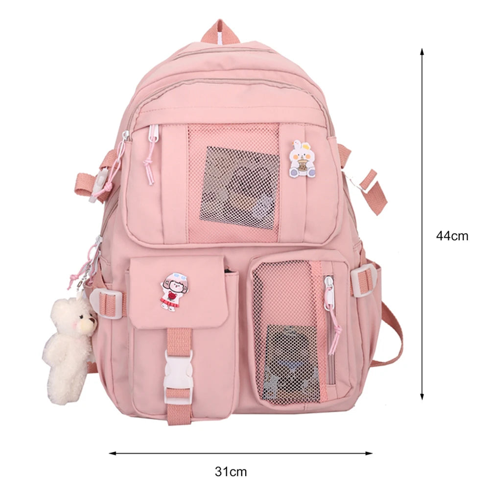 Lightweight School Backpack – Casual Travel Daypack with Handle & Large Capacity 🎒