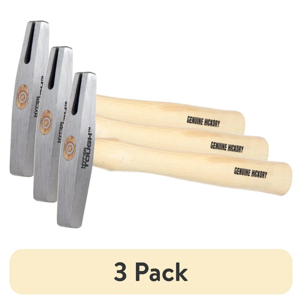 5oz Wood Handle Magnetic Tack Hammer (3-Pack) – Upholstery & Crafting Tool for Nail Fastening & Precision Projects