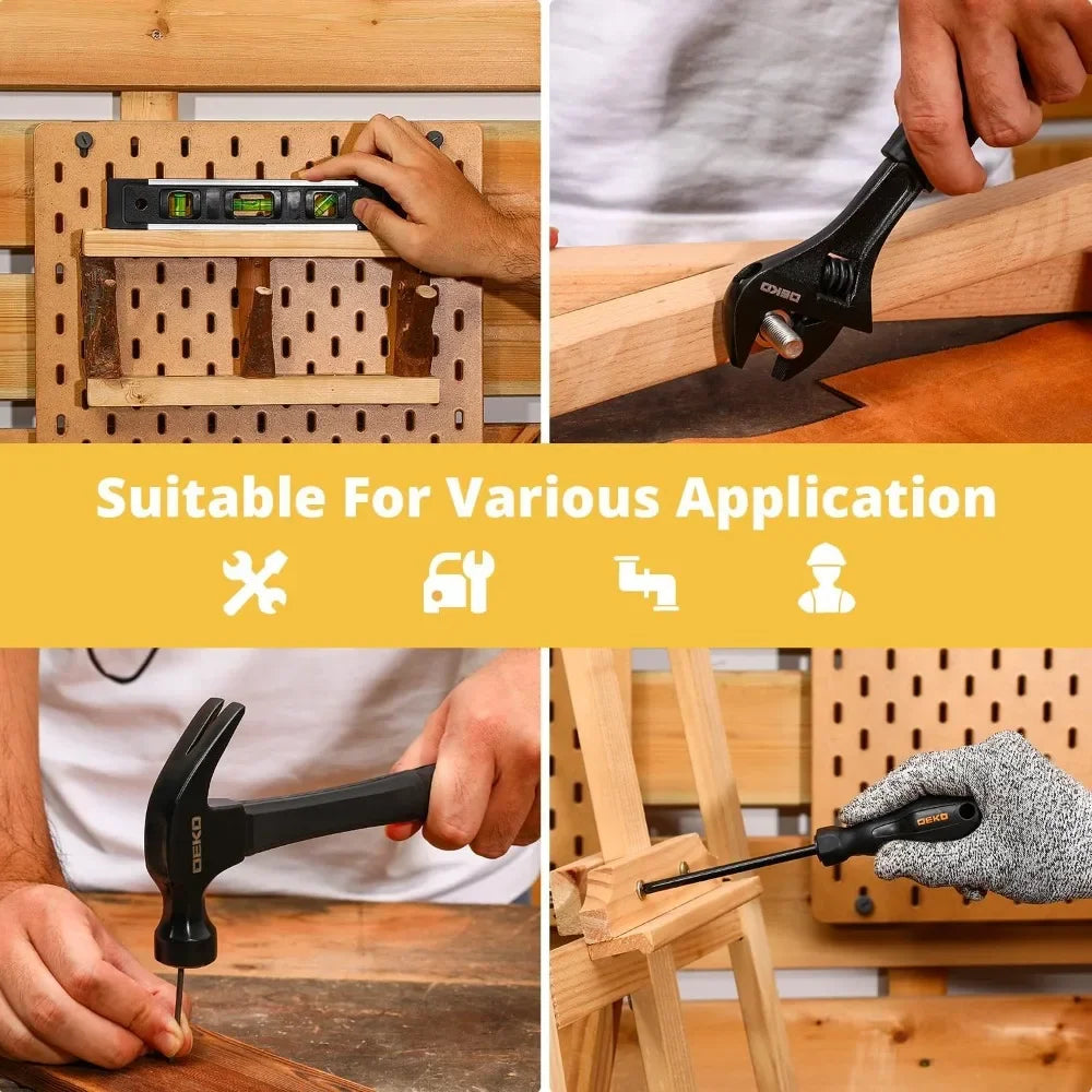 Household Tool Kit with Drill, Wrench & Socket Set – Complete Hand Tools for Home, Car & Mechanic Repairs 🧰✨