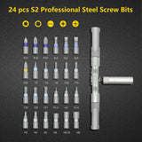 VMAN 24-in-1 Multifunction Ratchet Screwdriver Set – Magnetic Bits Mini Repair Kit 🔧