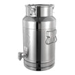 “Stainless Steel Milk Can Transport Barrel with Spigot – 20 L Beverage Dispenser”