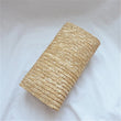Handmade Woven Straw Clutch – Minimalist Envelope Purse for Women
