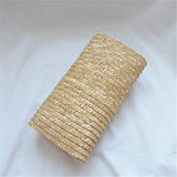 Handmade Woven Straw Clutch – Minimalist Envelope Purse for Women