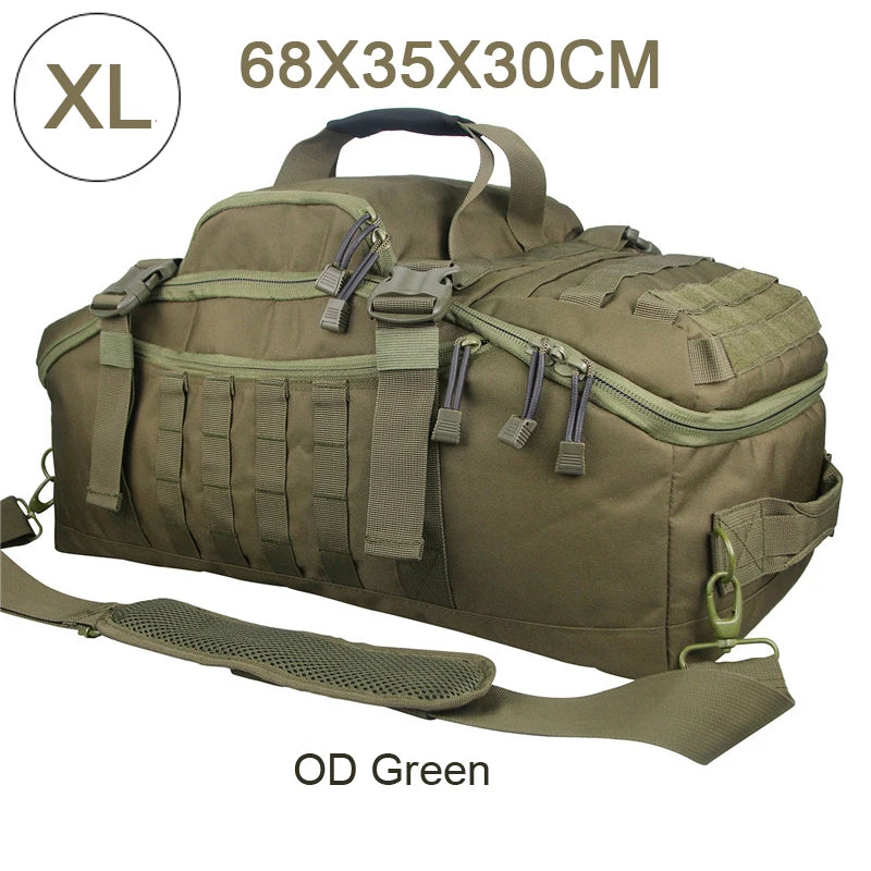 35L/50L/80L outdoor mountaineering MOLLE tactical backpack – large waterproof hiking, camping & travel duffel rucksack bag